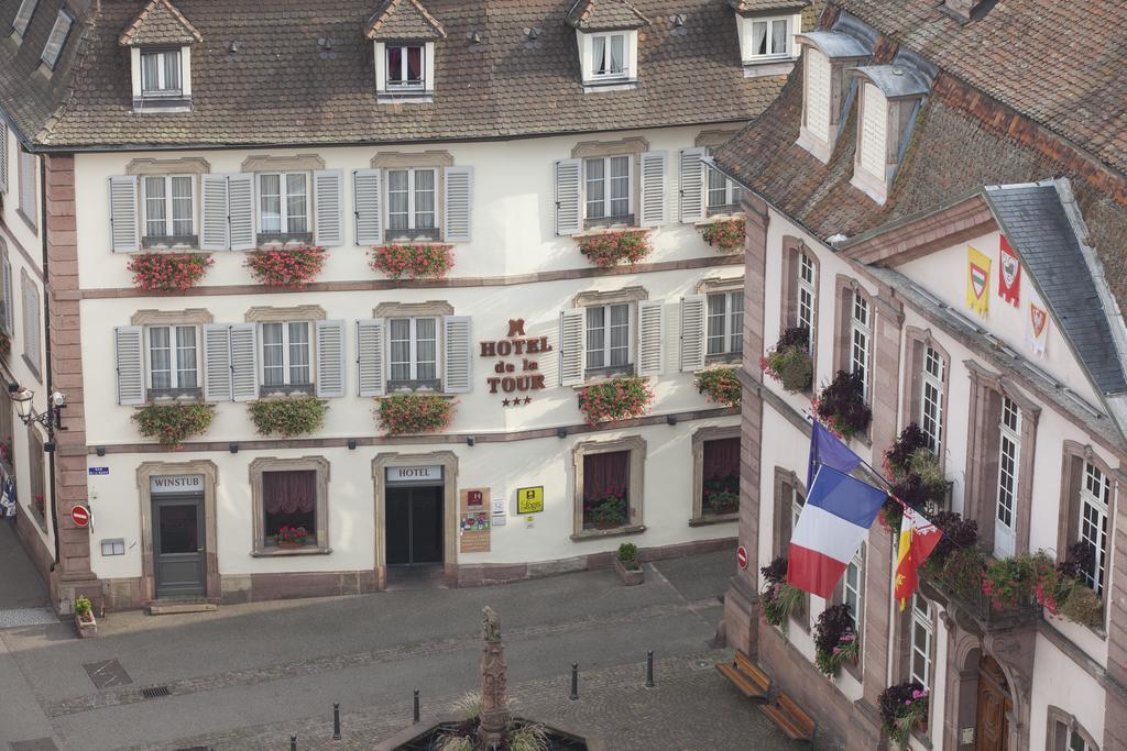 Hotel De La Tour Ribeauvillé Exteriör bild